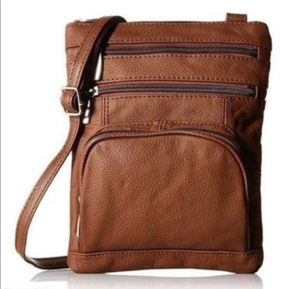 Genuine Leather Crossbody,  Travel Bag Unisex - Picture 4 of 8